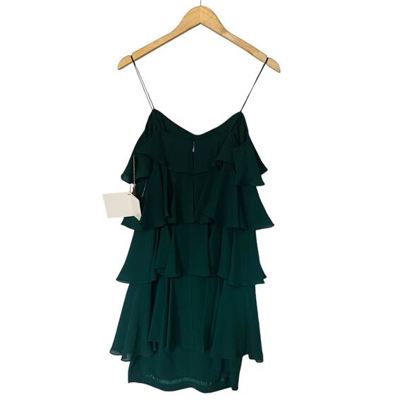 Gigi By Gillian Green Layered Spagetti Strap Dress Size 6 NWT - Picture 2 of 7